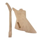 Electric Guitar Kit 2 Fret 24 75inch Neck Mahogany Body Dot Inlay Diy Blank Set