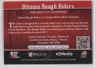 2012 Extreme Cfl 100 Years Historic Teams Grey Cup 1940 Ottawa Rough Riders