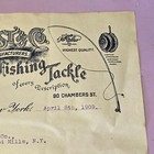 H J Frost   Co - Fine Fishing Tackle - 1909 New York - History Letter Henry Hall