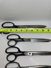 Vintage Lot Of 4 Black Handel Scissors Shears And Others 9    8    7    Dress Maker  3