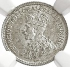 1918 Silver Canada 5 Cents King George V Coin Ngc Mint State 64