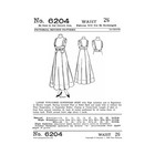 Past Patterns 6204 - Mid 1910s Suspender Skirt Sewing Pattern Waist Size 26 