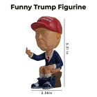 Funny Trump Gifts Trump Toilet Trump Middle Finger Figurine Gag Home Decor Re   