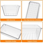 32 Pcs Clear Plastic Drawer Organizer Set 4-size Vanity Trays And Storage Bins