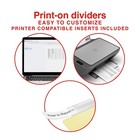 Staples Big Tab Blank Paper Dividers 8-tab Clear 4 pack  13516 14482  431424