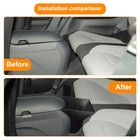 Rear Seat Center Storage Box Container Organizer For Ford Mustang 2015-25 Black