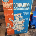 Robot Commando Vintage 1961 Ideal Toy W  Box Missiles Balls Remote Not Working