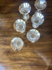 Set Of 6 La Paglia Sterling Silver Martini Coupe Glasses Vintage Barware