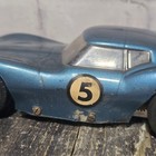 Read Vintage Amcrc  5 Blue Mako Shark Slot Car 1 24 Scale Americana As Is Parts 