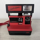 Vintage Polaroid Cool Cam Red Instant Film Camera 600 - Tested   Working