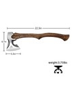 Camping Hatchet - 22 3  Forged Steel Axe With Leather Sheath For Survival