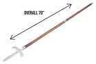 70  Japanese Spear Jumonji Yari Metal Blade Handmade Wooden Handle Battle Ready