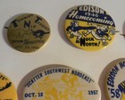 7 Vintage High School Football Homecoming Buttons Pins Edison Mn 1944 - 1959