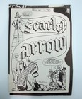 Joe Simon Estate Harvey 1940s Proof Pages Scarlet Arrow Bob Powell  10 Pgs 