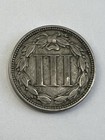 1865 Three Cent Nickel Piece 3c Ungraded Civil War Era Us Coin