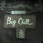 Vintage Big Chill Brown Hooded Bomber Jacket Fur Trim Heavyweight Winter Men s