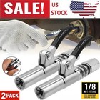 2 Pack Grease Gun Coupler High Pressure Quick Release Lock Oil Injection Nozzles