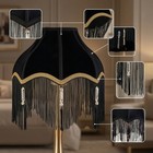 Tassel-trimmed Lampshade Flared Tassel Lamp Shade Textured For Bedroom  Hotel