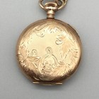 Vintage Hampden Pocket Necklace Watch 10k Gold Filled 3 0s Hunter 15j Diadem