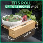 Plastic Wrap Dispenser With Cutter - Fits 12  Rolls - Cuts Aluminum Large 