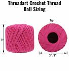Cotton Crochet Thread - 30 Colors Available - Size 3 - 50g Ball - Threadart