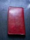 Leather Journal Cover For Moleskine Cahier Notebook Oxblood Red Hand Stitched 