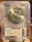 1972-s Eisenhower Dollar Silver Ms69 Pl Icg Austin Hutto Signed The New Igc