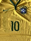 Nike Brazil Cbf Soccer Jersey Men   s Xl Number 10 Retro Blank Customizable