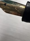 1940s Conklin Fountain Pen Green Stripped 14 K Toledo Nib  As Is Look Pics