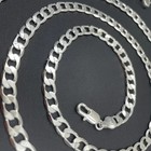Hot Sterling Silver Sideways Chain Women Men Necklace Jewelry Gift