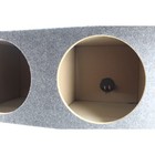 12  Sealed Carpeted Dual Subwoofer Box Made W  Heavy-duty Mdf Audiopipe