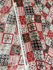 Christmas Patchwork Cotton Fabric 72 5x43 Holiday Quilt Craft Sewing