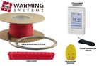 240v Radiant Floor Heat System Electric Cable Tile Warm Heated All Size W thermo