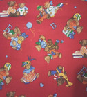 Teddy Bear Alphabet Fun Fabric Length Piece 22 X 12 Inch Usa