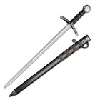 Prince Sword With Sheath crusader Knight Templar Short Sword - Black And Gold