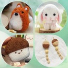 15 Colors Fiber Wool Yarn Spinning Wool Roving For Needle Felting Diy