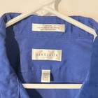 Van Heusen Mens Dress Shirt Size 18 5 34 35 Brilliant Blue Poplin Wrinkle Free