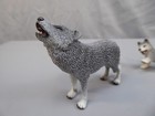 Schleich Gray Wolf   Wolf Pup Lot 2009 Retired Wildlife Animal Figures Howling 