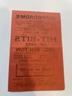 1930s Chesterfield Hippodrome Theatre Flyer - Hit-bits Of 1933 Reg Bolton 