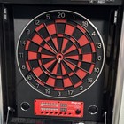 Snap-on Electronic Dart Board Cabinet Black Red Digital Display