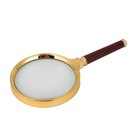 Handheld Metal Shell 90mm Dia L10 Times Magnifying Glass Magnifier