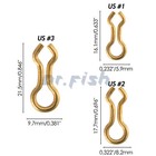 100 200 500 1000pcs Brass Sinker Eyes Eyelets Size  1  2 For Lead Weight Mold 