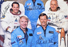 Sts-41b Crew Signed Official Nasa Photograph Space Shuttle Untethered Spacewalk