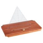 10 Slot Wooden Quilting Ruler Stand 14 94x7 83inch Organizer Holder Rack Home