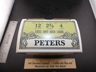 Rare Vintage Peters Empty Steel Shot Load 12 Gauge Box - Pale Olive Color Duck
