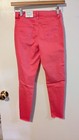 Nwt Arizona Jean Co Girls Size 12 Reg Pink Jegging Adjustable Waist Raw Hem Fade