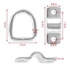 24pcs D Ring Tie Downs 1 4  Truck Car Trailer Tie Down Strap Chain Rope Rings