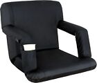 Wide Stadium Seat For Bleachers Reclining Portable Stadium Chair W back Cushion 
