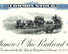 1958 The Baltimore   Ohio Railroad Company Stock Certificate Csx Blue 10 Shares