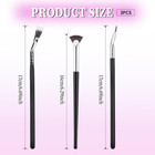 Folding Angle Scalloped Lash Brush Mascara Fan Brush Eyelash Eyebrow Brush Masca